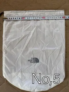 THE NORTH FACE ノースフェイス 巾着袋 収納袋 ホワイト No,5