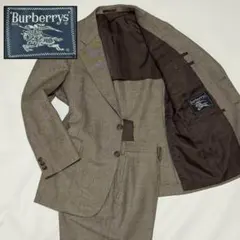 バーバリーズ スーツ セットアップ チェック S〜XS 背抜き千鳥格子調