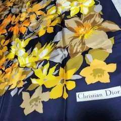 Christian Dior クリスチャンディオール スカーフ 花柄　ブランドのサムネイル
