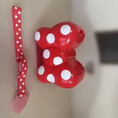 ディズニー ポップコーンバケット ミニー リボン