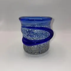 石田 慎 作　窯変　Ocean　切子　グラス　工芸　江戸切子　薩摩切子　一点物 石田 慎 作 窯変 Ocean 切子 グラス 工芸 江戸切子 薩摩切子 一点物