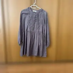 Samansa Mos2 グレー 長袖チュニック