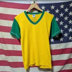 90s Russell Athletic ビンテージイエローTシャツ USA製