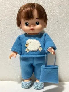 あお君のフリースセット❣️ブルー、ひつじさん^ - ^ プロフもみてね