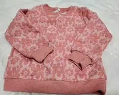 花柄トレーナー 80サイズ ピンク