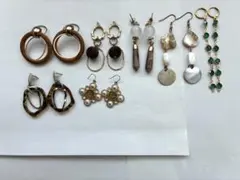 大ぶりピアス まとめ売り 7点 レディース アクセサリー ゴールド パール