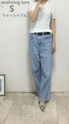 スタンニングルアー　シアーTシャツ　S ホワイト　ウォッシャブル　半袖　透け感有のサムネイル