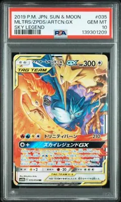 (08-380）【PSA10】ファイヤー&サンダー&フリーザーGX RR PSA10】ファイヤー&サンダー&フリーザーGX RR 【公式通販】