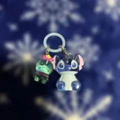 ディズニー スティッチ　スクランプ　アクリルキーホルダー めじるしチャーム