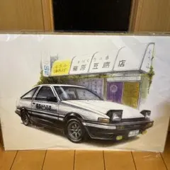 頭文字D AE86トレノ アートプリント