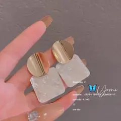 ✨新品未使用✨ ゴールド フープピアス／立体カットデザイン