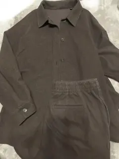 UNIQLO C ウール　ブラウンセットアップ