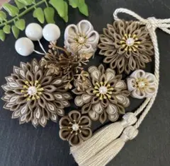 髪飾り754　成人式　卒業式　結婚式　前撮り　和装　はかま