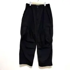 美品　GU スーパーワイドカーゴパンツ　黒　XL