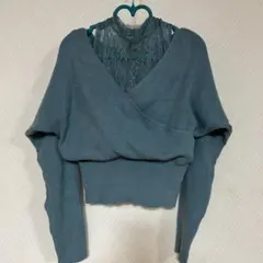 MURUA ムルーア　ニット&レース　ドッキングセーター