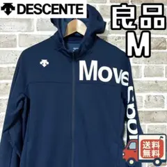 【早い者勝ち✨】デサント ムーブスポーツ メンズ パーカー M ビッグロゴ 紺