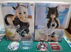 【未開封】hololive Relaxtime 白上フブキ&大神ミオ　フィギュア