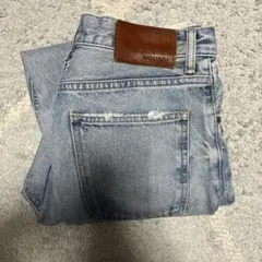 moussy カットオフストレートデニム