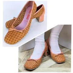 Miu Miu 2000SS leather square toe pumpsのサムネイル