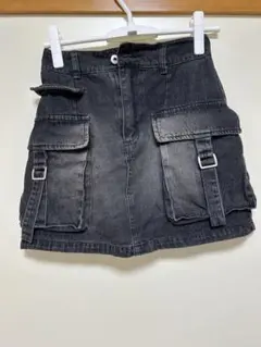 カーゴミニスカート ダークグレー