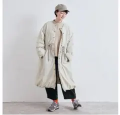 BEAMS BOY コットン ナイロン ヘム アジャスト コート - メルカリ