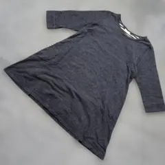 b3130 cloudnine【M-L】 ダークグレー 五分袖チュニック