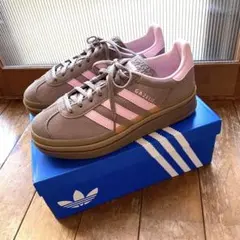 とんすけ様　adidas GAZELLE BOLD W 5 ブラウン/ピンク