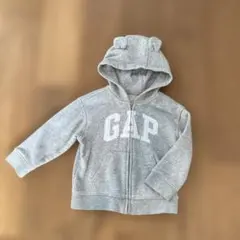 GAP くまさん耳フード付きトレーナー 18-24ヶ月 グレー 80cm