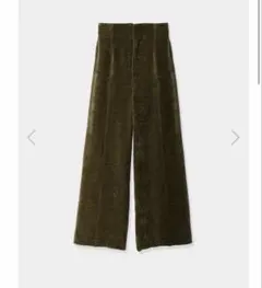 louren velvet straight pants サイズS khaki