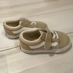 【美品】vansスニーカー　14㎝ ベージュ