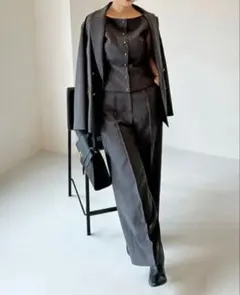 スナイデルSustainableメタルボタンテーラードジャケット 3点セット