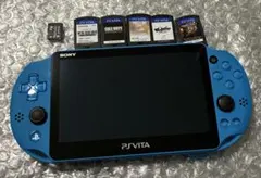 PS Vita PCH-2000 L/R欠品 ゲームカード5枚 8GB ジャンク