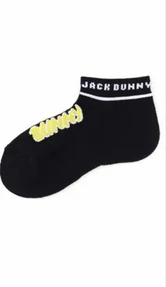 Jack Bunny!! ソックス 黒/イエロー　19-21cm 日本製