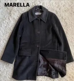 Max Mara MARELLA イタリア製 カシミヤ混 ステンカラーコートのサムネイル