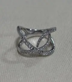 CHAUMET オープンワークリング/WG/ダイヤモンド CHAUMET オープンワークリング/WG/ダイヤモンド - メルカリ