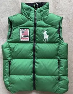 Ralph Lauren PRL67 ダウンベスト 緑