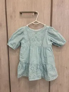 petit main 水色 チュニック 90cm