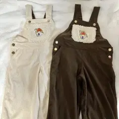 【新品未使用】バースデイ 水森亜土 コーデュロイオーバーオール 120 セット