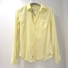 FRANK & EILEEN 長袖シャツ　薄いイエロー X-SMALLのサムネイル