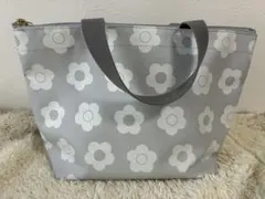MARY QUANT マリークワント　グレー 花柄 トートバッグ
