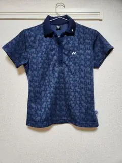 美品　YONEXミッキー柄 ネイビー ポロシャツ