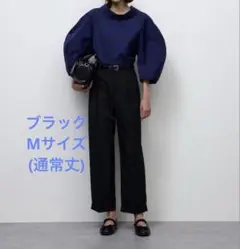 GU　タックテーパードパンツ　Mサイズ　ブラック（通常丈）