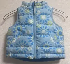 L.L.Bean 花柄ノースリーブダウンベスト 2T 90