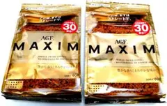 AGFインスタントコーヒー マキシム ６０g × ２袋セット
