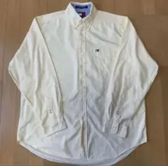 訳あり特価【Tommy Hilfiger】BDシャツ パステル イエロー タグ