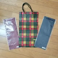 ISETAN タータンチェック ショップ袋 7枚セット - メルカリ