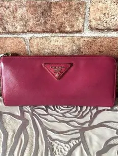 PRADA ピンク サフィアーノレザー 長財布