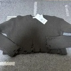 EGOIST ダメージショートニット