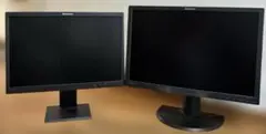 ⭐️これは格安⭐️Lenovoモニター2台セットのサムネイル