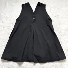 【新品】クリンクルクリンクルクリンクル スカラップチュニック ブラック フリーのサムネイル